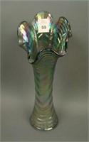 Imperial Smoke Ripple Vase 10" Tall Scarce with