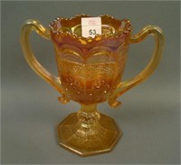 Fenton Dark Marigold Orange Tree Loving Cup.