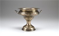 19th C Russian silver footed bowl