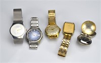 Lot of men's stainless steel watches