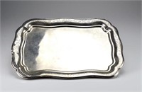 19th C Dutch silver serving tray