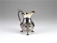 Victorian English silver cream jug