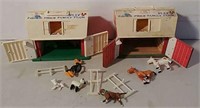2 Fisher Price family farms with animals
