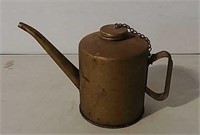 Brass plated oil can
