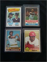 4 1976 baseball cards