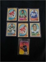 7 1970 football cards
