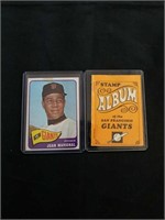 1965 Topps Juan Marichal and 1969 Topps autograph