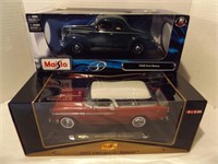 1:18 '39 FORD DELUXE & '55 CHEVROLET NOMAD