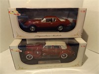 1:18 '37 LINCOLN TOURING CABRIOLET & 63 STUDEBAKER