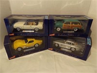 FOUR(4) 1:24 SCALE DIECAST MODELS