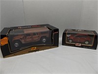 1:18 SCALE HUMMER H1 & 1:24 SCALE CHRYSLER