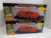 TWO(2) COLLECTORS SHOWCASES FOR 1:18 SCALE CARS