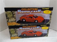 TWO(2) COLLECTORS SHOWCASES FOR 1:18 SCALE CARS