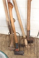 Group of Pitch Forks, Axes