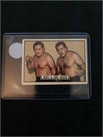 1951 Topps Boxing Card Ruddy and Emil Dusek