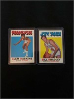 1971-72 Topps Clem Haskins and Bill Bradley
