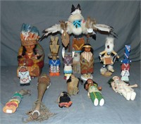 Native American Doll & Collectible Lot