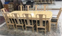 Cream Colored Dining Room Tables w/ 10 Chairs