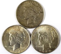 Peace Dollars (3) - CHOICE!