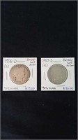 1906 and 1907 D Barber half dollars