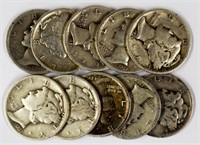 Mercury dimes (10)