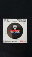 1952 presidential election pin Eisenhower Nixon