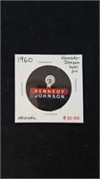 1960 original Kennedy and Johnson lapel pin