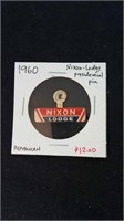1960 Nixon / Lodge presidential pin