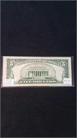 $5 1953 B Note red seal