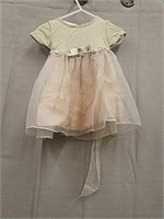 Bonnie Baby Champagne Dress- Size 12 Months