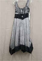 Sequin Hears Black & Silver Sequin Dress- Girls