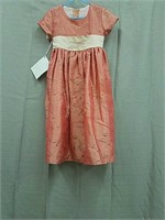 Crayon Kids Pink Flower Dress-Size 4T
