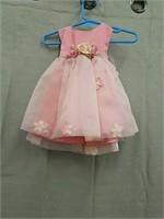 Rare Editions Pink Baby Dress- Size 3-6month