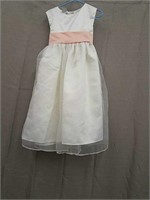Ana White & Peach Dress- Girls Size 6