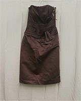 Bari Jay Size 10 Brown Strapless Dress