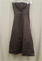 Michael Angalo Size 8 Brown Strapless Dress