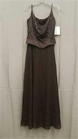 Arianna by Rachel Kaye Brown Sequin Top Dress