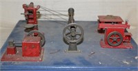 scale model machine shop, line shaft is marked
