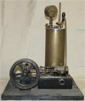 scale model steam engine, 11"x14"x17.5" with