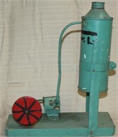 scale model steam engine made of "Found"