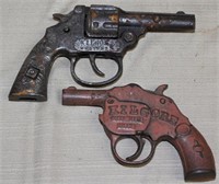 2 "KILGORE" cast iron cap roll guns 6" & 7.5"