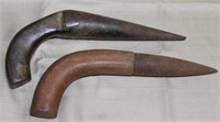 2 Dibbles both 11" long, 1 is solid iron other