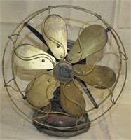RM brass cage 6 blade fan, "The Robbins & Myers