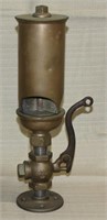 3 chamber brass steam whistle, Crosby steam gauge