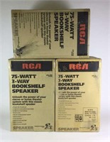 (3) RCA STS-830 Bookshelf Speakers, NOS