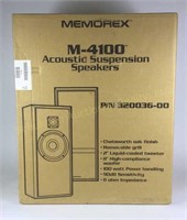 Pair Memorex M-4100 Acoustic Suspension Spkrs