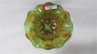 Mburg 7" radium green Grape Wreath bowl