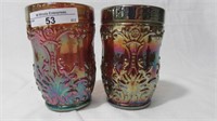 2 contemporary tumblers as shown