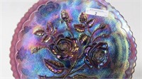 Imperial 9" elec purple Open Rose plate