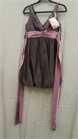 Jump Size 3/4 Brown & Pink Short Dress